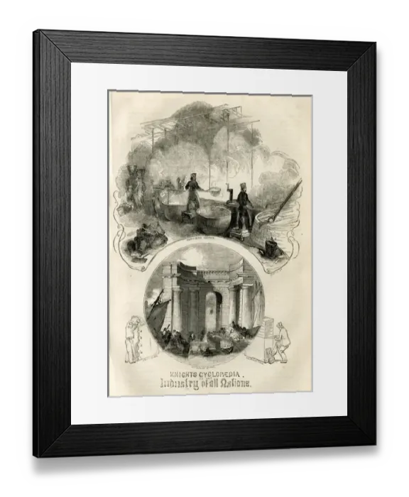 Framed Print : Knights Cyclopaedia of the Industry of all Nations Framed Print : Knights Cyclopaedia of the Industry of all Nations
