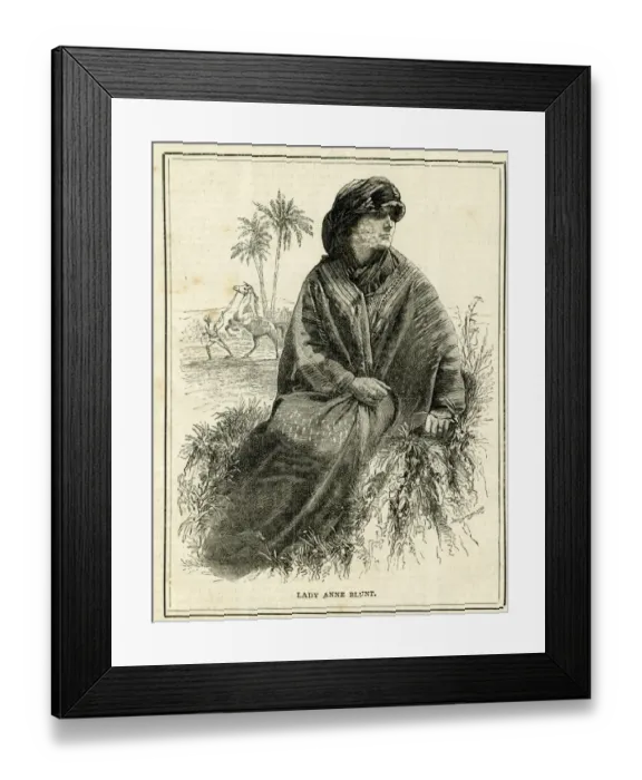 Framed Print : Lady Anne Blunt, traveller in Arabia and the Middle East Framed Print : Lady Anne Blunt, traveller in Arabia and the Middle East