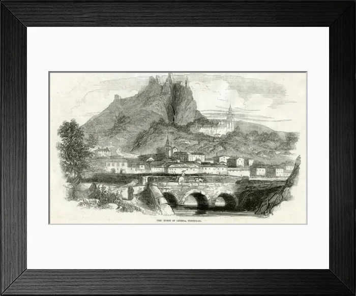 Framed Print : View of Leiria, Portugal Framed Print : View of Leiria, Portugal