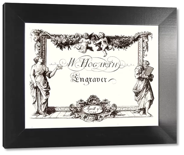 London Trade Card - William Hogarth, engraver