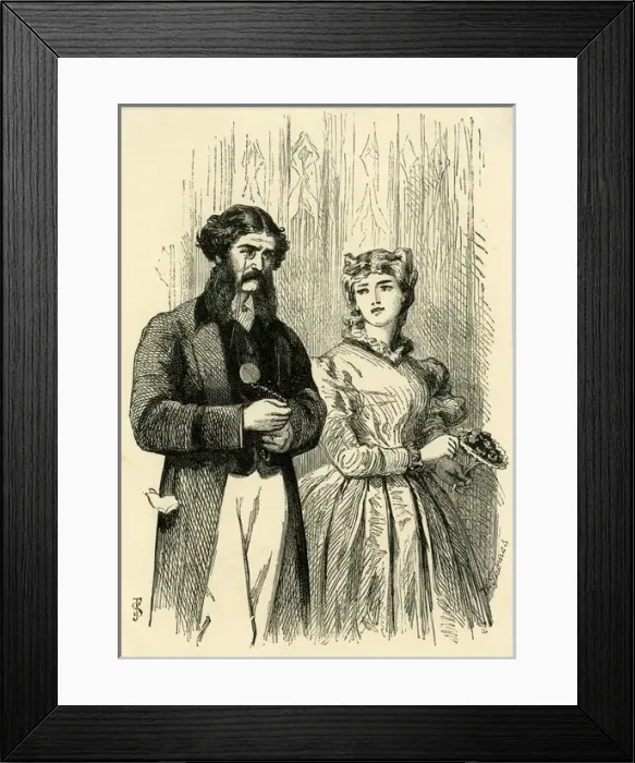 Framed Print : Lord Dundreary proposing, Our American Cousin Framed Print : Lord Dundreary proposing, Our American Cousin