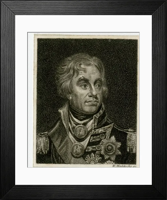 Framed Print : Lord Horatio Nelson, British naval officer Framed Print : Lord Horatio Nelson, British naval officer