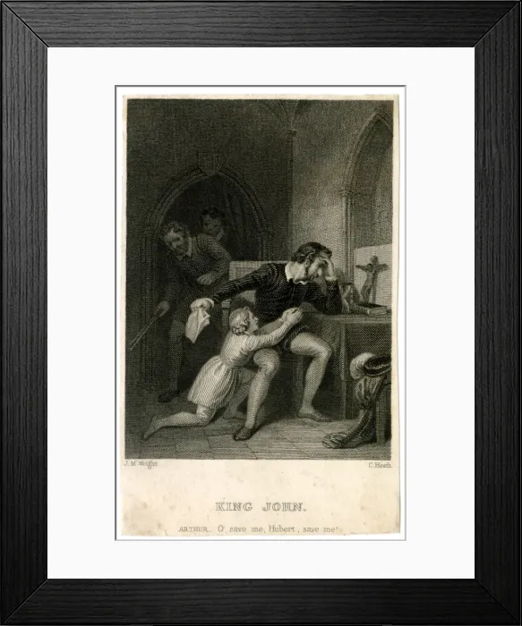 Framed Print : Shakespeare - King John Framed Print : Shakespeare - King John