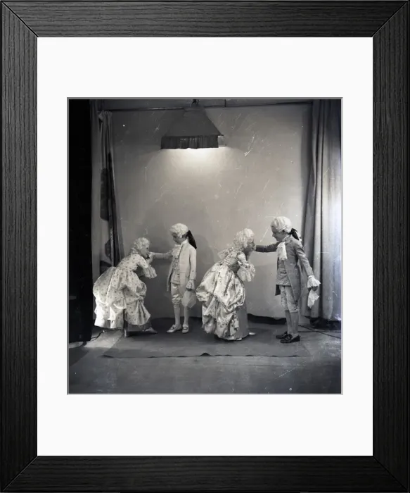 Framed Print : Children in Georgian dress Framed Print : Children in Georgian dress