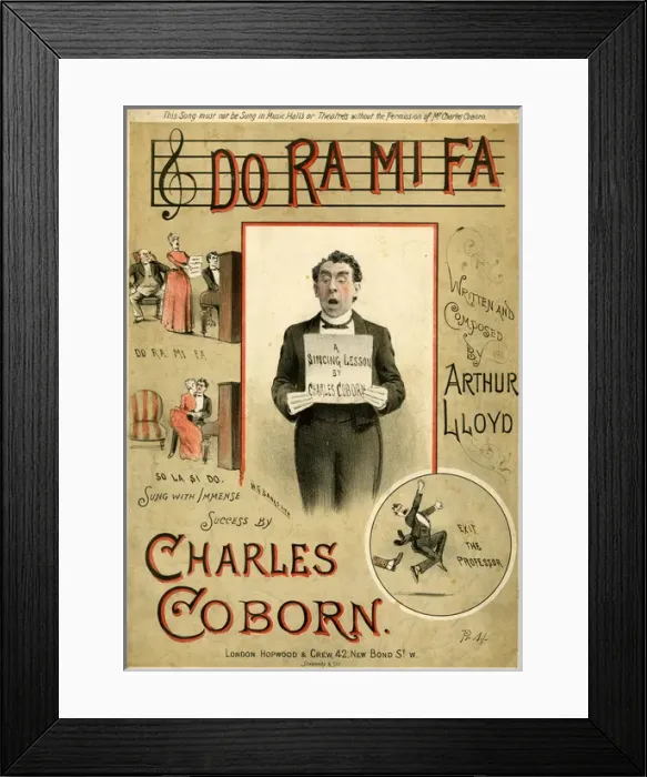 Framed Print : Music cover, Do Ra Mi Fa, A Singing Lesson Framed Print : Music cover, Do Ra Mi Fa, A Singing Lesson