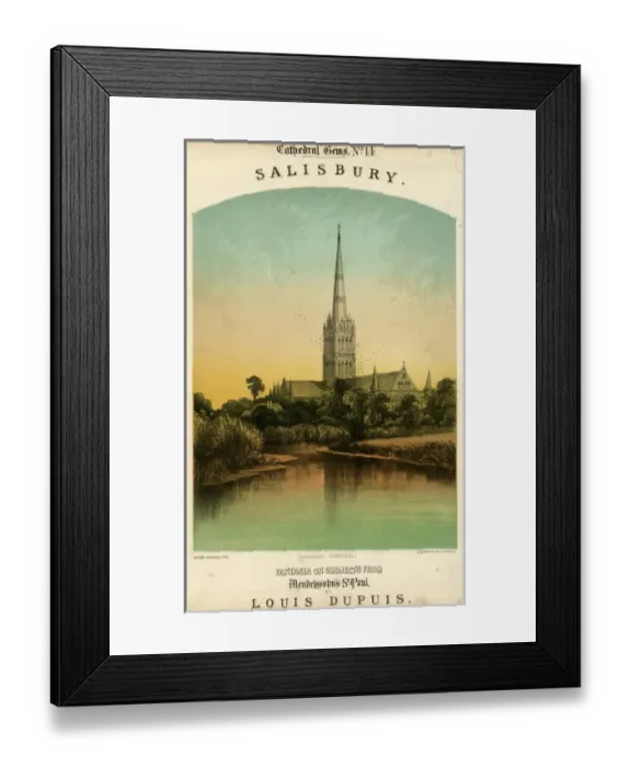 Framed Print : Music cover, Cathedral Gems, Salisbury Framed Print : Music cover, Cathedral Gems, Salisbury