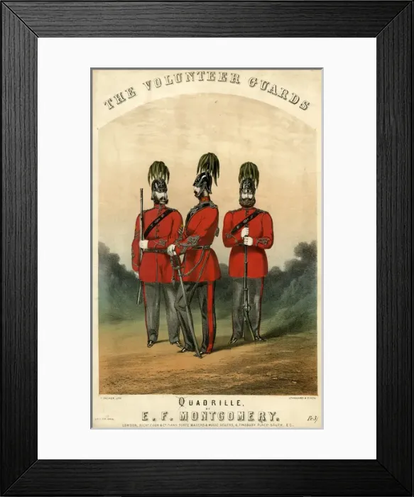 Framed Print : Music cover, The Volunteer Guards Quadrille