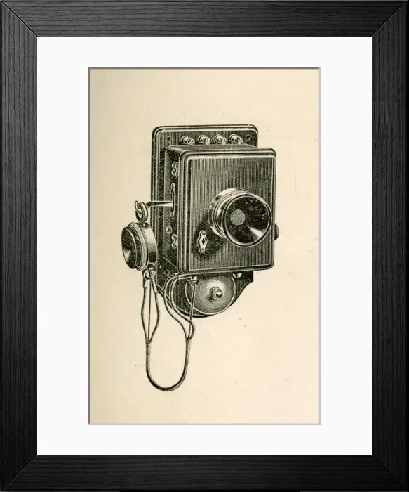 Framed Print : Telephone on a wall Framed Print : Telephone on a wall