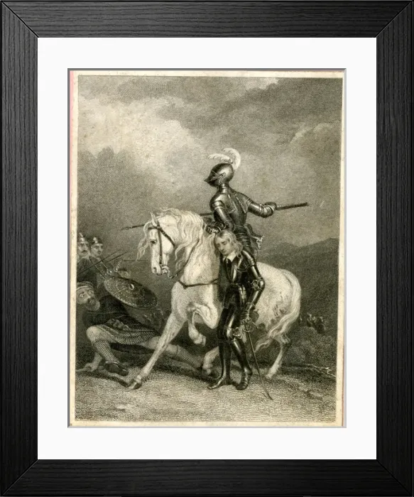 Framed Print : Illustration to The Abbot by Sir Walter Scott Framed Print : Illustration to The Abbot by Sir Walter Scott