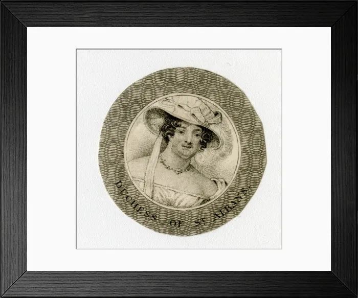 Framed Print : Harriet, Duchess of St Albans
