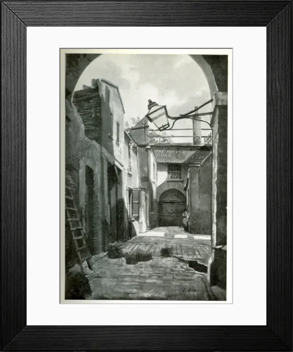 Framed Print : Fox Under the Hill, site of Hotel Cecil, London Framed Print : Fox Under the Hill, site of Hotel Cecil, London
