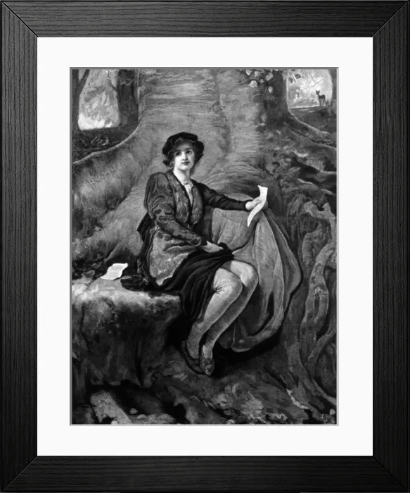 Framed Print : Rosalind, by R W Macbeth Framed Print : Rosalind, by R W Macbeth