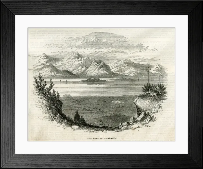 Framed Print : The Lake of Nicaragua, Nicaragua, Central America Framed Print : The Lake of Nicaragua, Nicaragua, Central America