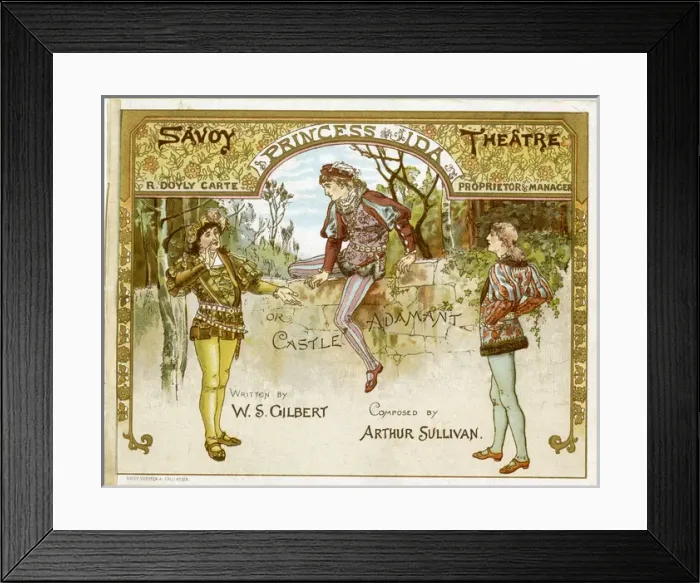 Framed Print : Programme design, Gilbert & Sullivan, Princess Ida Framed Print : Programme design, Gilbert & Sullivan, Princess Ida