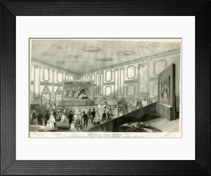 Framed Print : Public Exhibition, Winterhalter royal painting Framed Print : Public Exhibition, Winterhalter royal painting