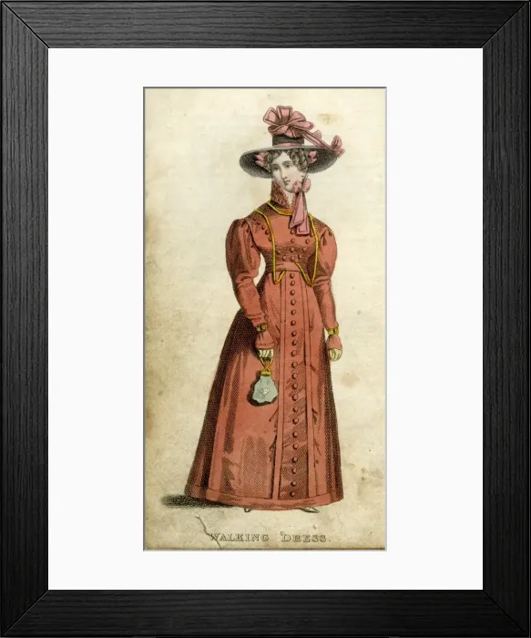 Framed Print : Woman in a Walking Dress Framed Print : Woman in a Walking Dress