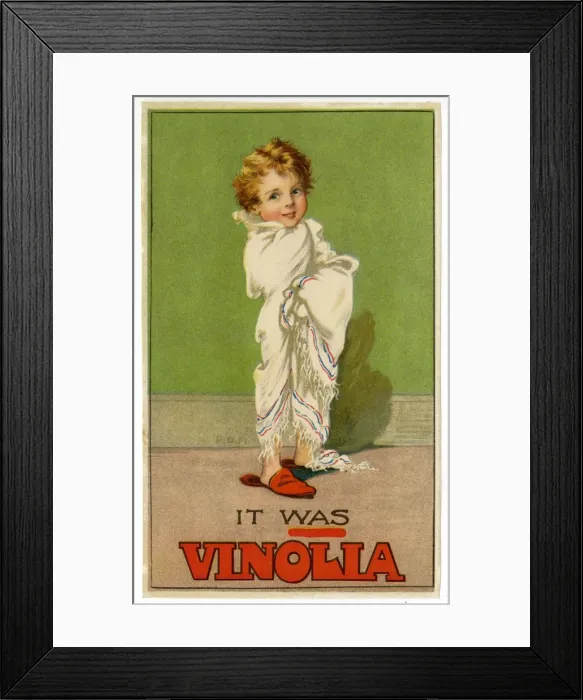 Framed Print : Vinolia Soap advertising insert Framed Print : Vinolia Soap advertising insert