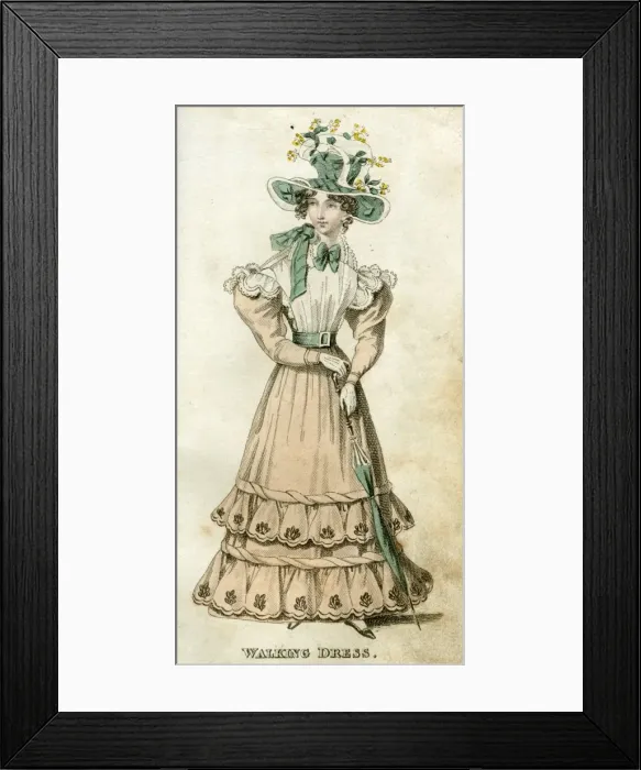 Framed Print : Woman in a Walking Dress Framed Print : Woman in a Walking Dress