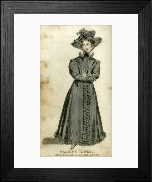 Framed Print : Woman in a Walking Dress Framed Print : Woman in a Walking Dress