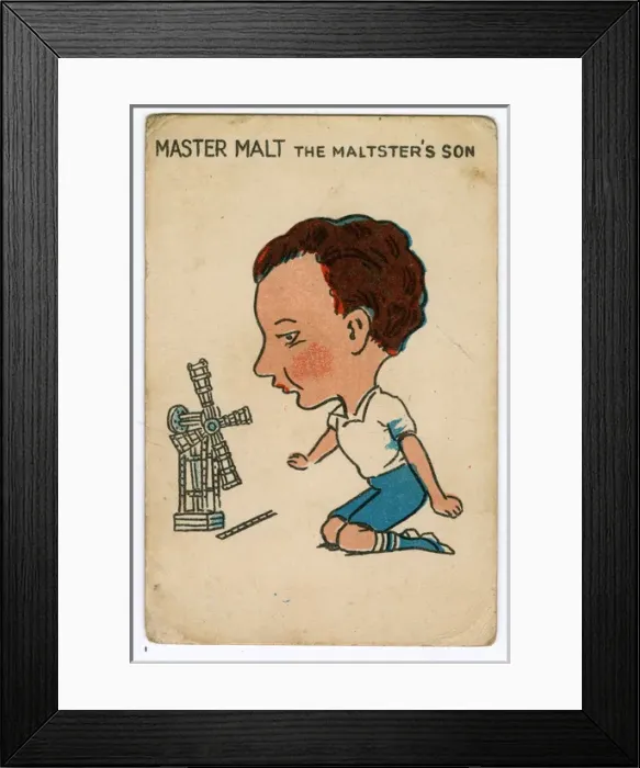 Framed Print : Watneys Happy Families - Master Malt Framed Print : Watneys Happy Families - Master Malt