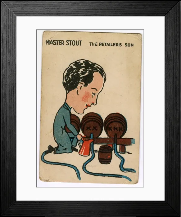 Framed Print : Watneys Happy Families - Master Stout Framed Print : Watneys Happy Families - Master Stout