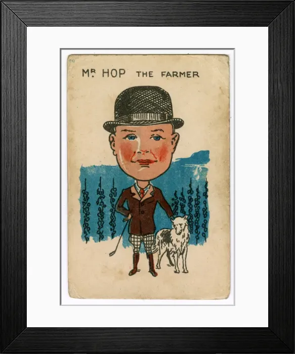 Framed Print : Watneys Happy Families - Mr Hop Framed Print : Watneys Happy Families - Mr Hop