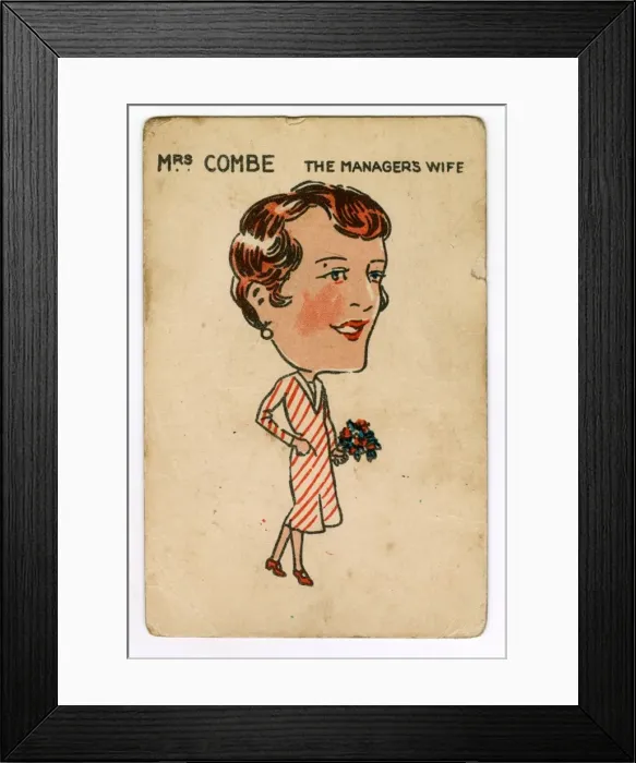 Framed Print : Watneys Happy Families - Mrs Combe Framed Print : Watneys Happy Families - Mrs Combe