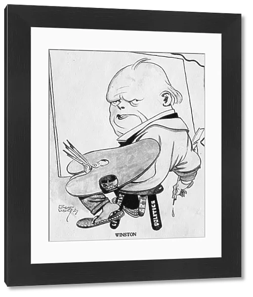 Caricature, Winston Churchill the artist