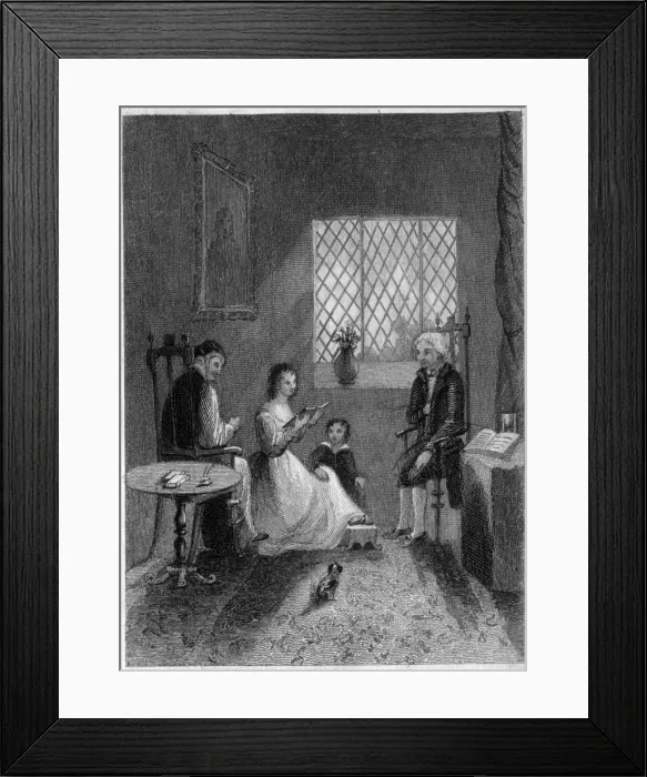 Framed Print : Reading the Scriptures Framed Print : Reading the Scriptures