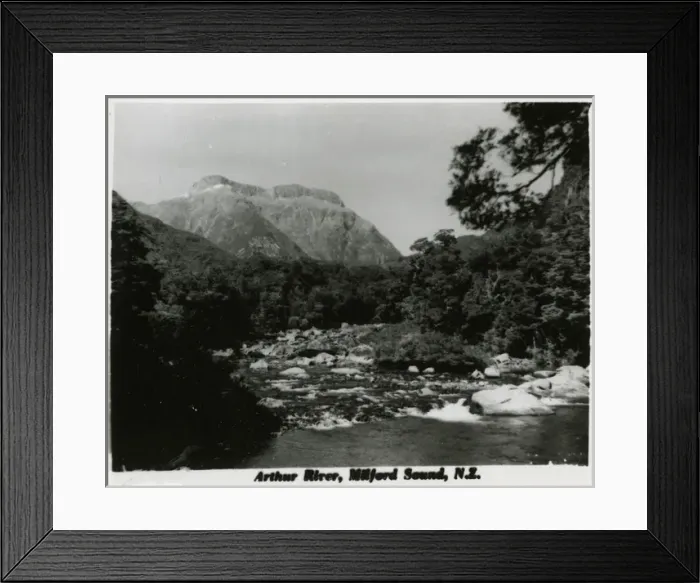 Framed Print : Milford Sound, New Zealand - Arthur River Framed Print : Milford Sound, New Zealand - Arthur River