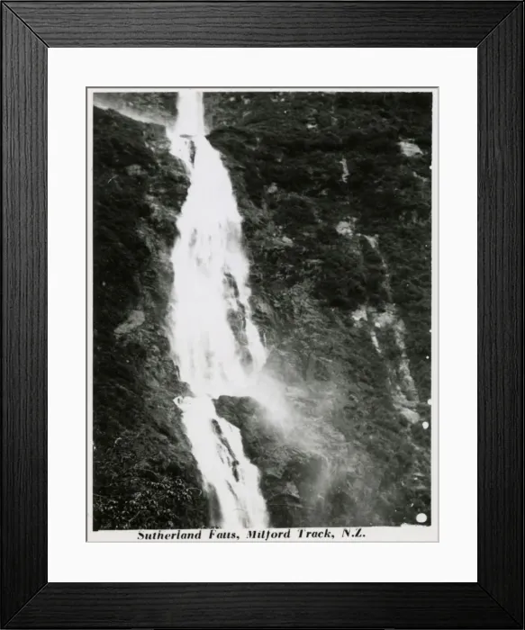 Framed Print : Milford Track, New Zealand -- Sutherland Falls Framed Print : Milford Track, New Zealand -- Sutherland Falls