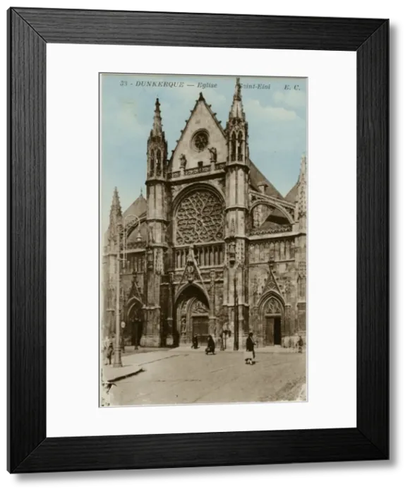 Framed Print : Dunkirk, France - Saint Eloi Church Framed Print : Dunkirk, France - Saint Eloi Church
