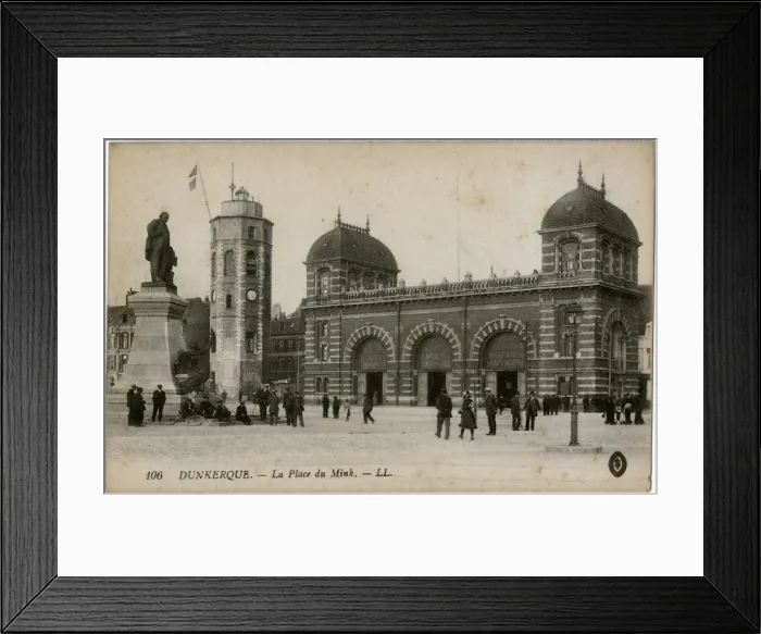 Framed Print : Dunkirk, France - La Place du Mink (Minck) Framed Print : Dunkirk, France - La Place du Mink (Minck)