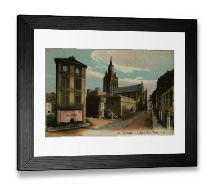 Framed Print : Calais, France - Notre Dame Church