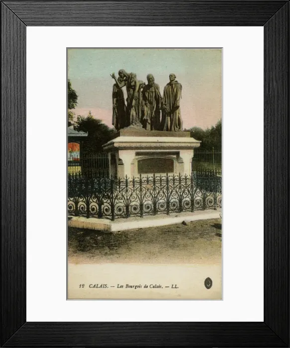 Framed Print : Calais, France - Burghers of Calais statue Framed Print : Calais, France - Burghers of Calais statue