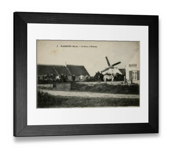 Framed Print : Mardyck, France - Le Pont a Roseaux Framed Print : Mardyck, France - Le Pont a Roseaux