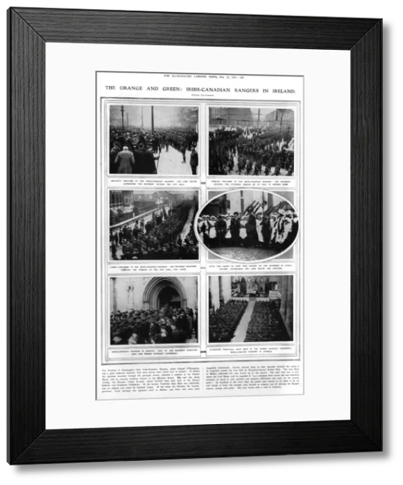 Framed Print : The Orange and Green: Irish-Canadian rangers in Ireland Framed Print : The Orange and Green: Irish-Canadian rangers in Ireland