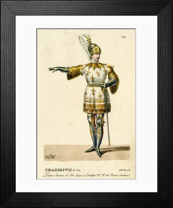 Framed Print : Huet as Charles VII in the opera, Jeanne d Arc, Paris Framed Print : Huet as Charles VII in the opera, Jeanne d Arc, Paris