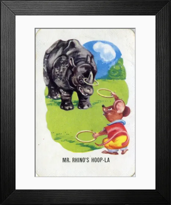 Framed Print : Old Maid card game - Mr. Rhinos Hoop-La Framed Print : Old Maid card game - Mr. Rhinos Hoop-La