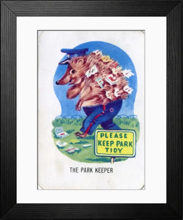 Framed Print : Old Maid card game - The Park Keeper Framed Print : Old Maid card game - The Park Keeper