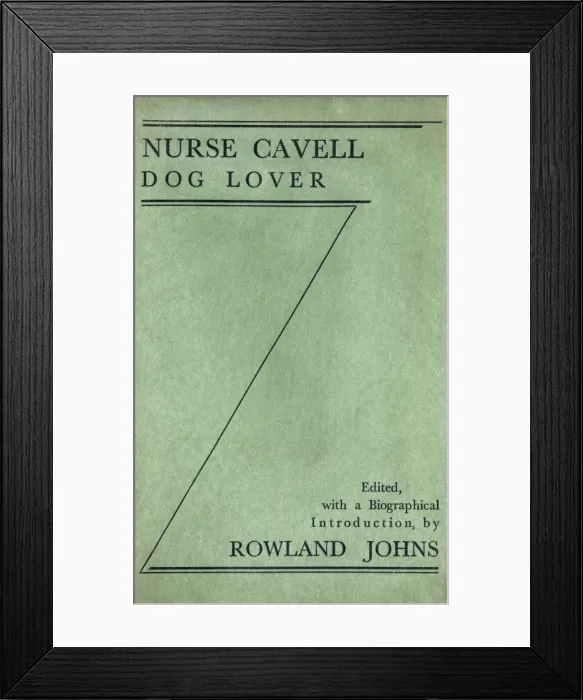 Framed Print : Nurse Cavell, Dog lover Framed Print : Nurse Cavell, Dog lover
