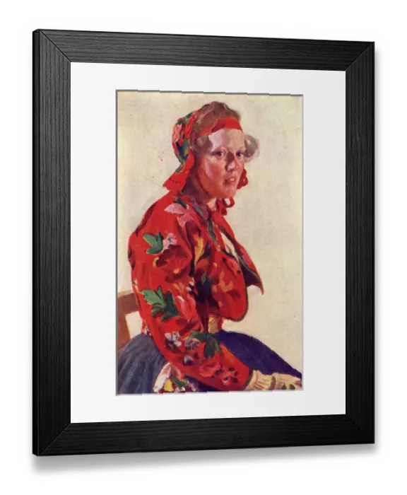 Framed Print : A Floda Girl in traditional costume - Sweden Framed Print : A Floda Girl in traditional costume - Sweden