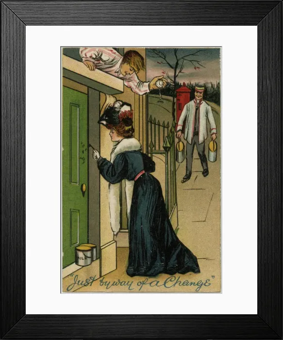 Framed Print : A smart lady coming home in the early hours Framed Print : A smart lady coming home in the early hours