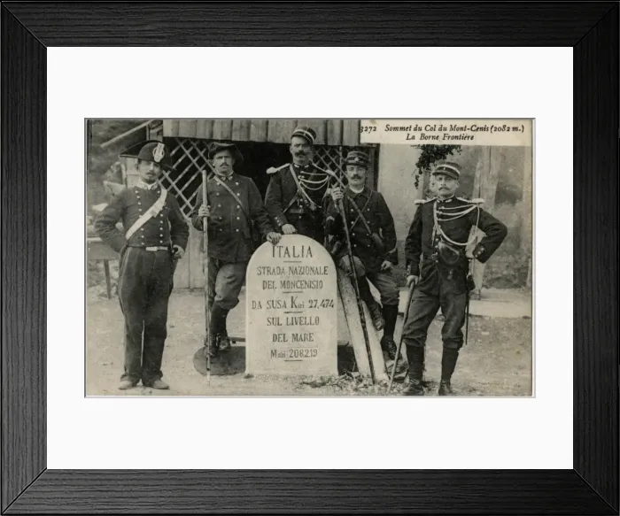 Framed Print : Summit of the Col du Mont-Cenis - Italian French Border Framed Print : Summit of the Col du Mont-Cenis - Italian French Border