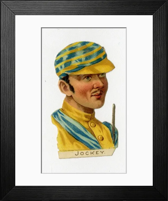 Framed Print : Victorian Scrap -- Jockey Framed Print : Victorian Scrap -- Jockey