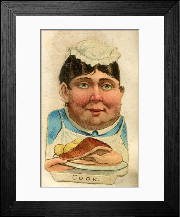 Framed Print : Victorian Scrap -- Cook Framed Print : Victorian Scrap -- Cook