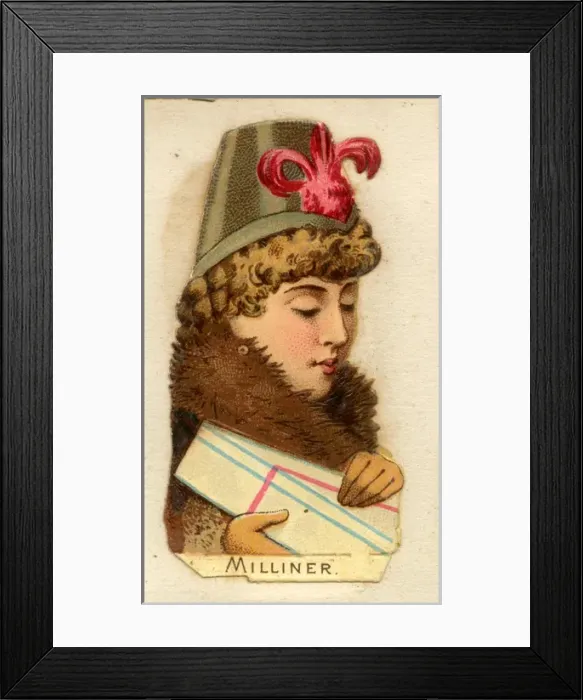 Framed Print : Victorian Scrap -- Milliner Framed Print : Victorian Scrap -- Milliner