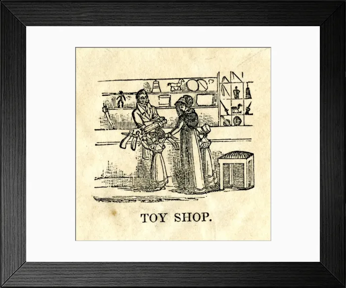 Framed Print : Scene in a Toy Shop Framed Print : Scene in a Toy Shop