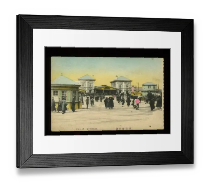 Framed Print : Street scene in Yokohama, Japan Framed Print : Street scene in Yokohama, Japan