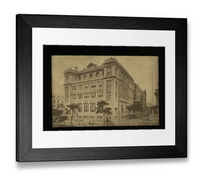 Framed Print : Oriental Hotel, Bund, Kobe, Japan Framed Print : Oriental Hotel, Bund, Kobe, Japan